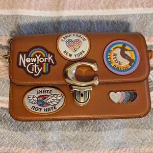 Coach Studio Shoulder Bag 19 With Patches